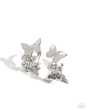 Load image into Gallery viewer, Paparazzi No WINGS Attached - Silver Earrings
