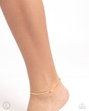 Load image into Gallery viewer, Paparazzi A FLIGHT-ing Chance - Gold Ankle Bracelet
