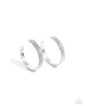 Load image into Gallery viewer, Paparazzi Stacked Symmetry - White Earrings
