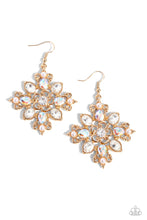 Load image into Gallery viewer, Paparazzi Fancy-Free Florals - Gold Earrings

