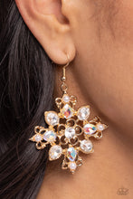 Load image into Gallery viewer, Paparazzi Fancy-Free Florals - Gold Earrings
