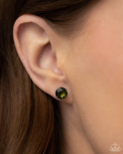Load image into Gallery viewer, Paparazzi Breathtaking Birthstone (August) - Green Earrings

