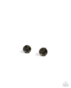 Paparazzi Breathtaking Birthstone (August) - Green Earrings