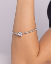 Load image into Gallery viewer, Paparazzi Gamut Glam - White Bracelet
