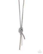 Load image into Gallery viewer, Paparazzi Knotted Keeper - White Necklace
