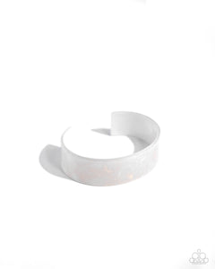 Paparazzi Pastel Pairing - White Bracelet