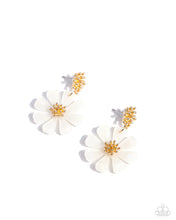 Load image into Gallery viewer, Paparazzi Poetically Pastel - White Earrings
