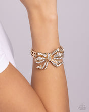 Load image into Gallery viewer, Paparazzi Its All A-BOW-t Me - Gold Bracelet
