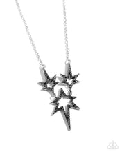 Load image into Gallery viewer, Paparazzi Explosive Exhibit - Silver Necklace
