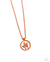 Load image into Gallery viewer, Paparazzi Abstract ASL - Orange Necklace
