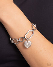 Load image into Gallery viewer, Paparazzi HEART Director - White Bracelet
