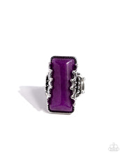 Load image into Gallery viewer, Paparazzi Scalloped Stone - Purple Ring
