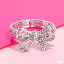 Load image into Gallery viewer, Paparazzi Its All A-BOW-t Me - White Bracelet
