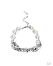 Load image into Gallery viewer, Paparazzi Pearl Pairing - Silver Bracelet
