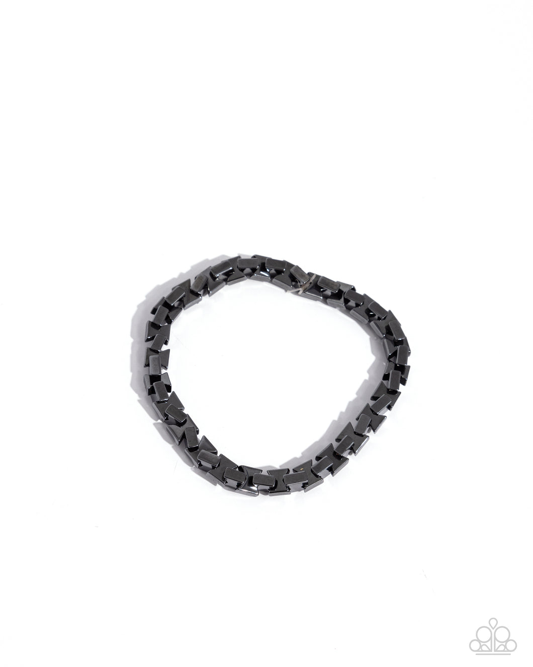 Paparazzi Interlocked Ideal - Black Bracelet