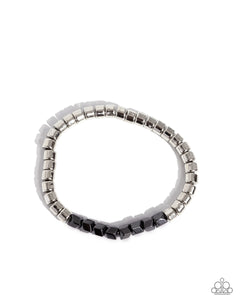 Paparazzi Cubed Cache - Silver Bracelet