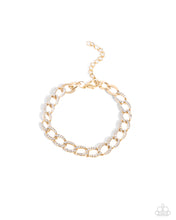 Load image into Gallery viewer, Paparazzi Freethinking Finish - Gold Bracelet
