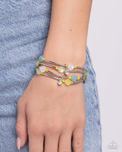 Load image into Gallery viewer, Paparazzi Scattered Sheen - Yellow Bracelet
