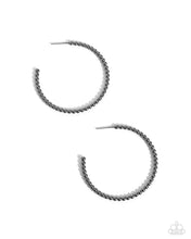 Load image into Gallery viewer, Paparazzi Manufactured Monochromatic - Black Earrings
