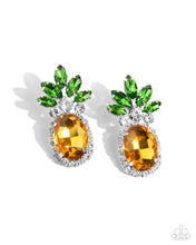 Load image into Gallery viewer, Paparazzi Prismatic Pineapple - Yellow Earrings
