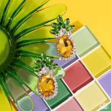 Load image into Gallery viewer, Paparazzi Prismatic Pineapple - Yellow Earrings
