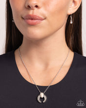 Load image into Gallery viewer, Paparazzi Horseshoe Haute - White Necklace
