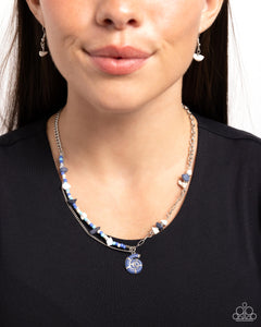 Paparazzi Spiraling Seafloor - Blue Necklace