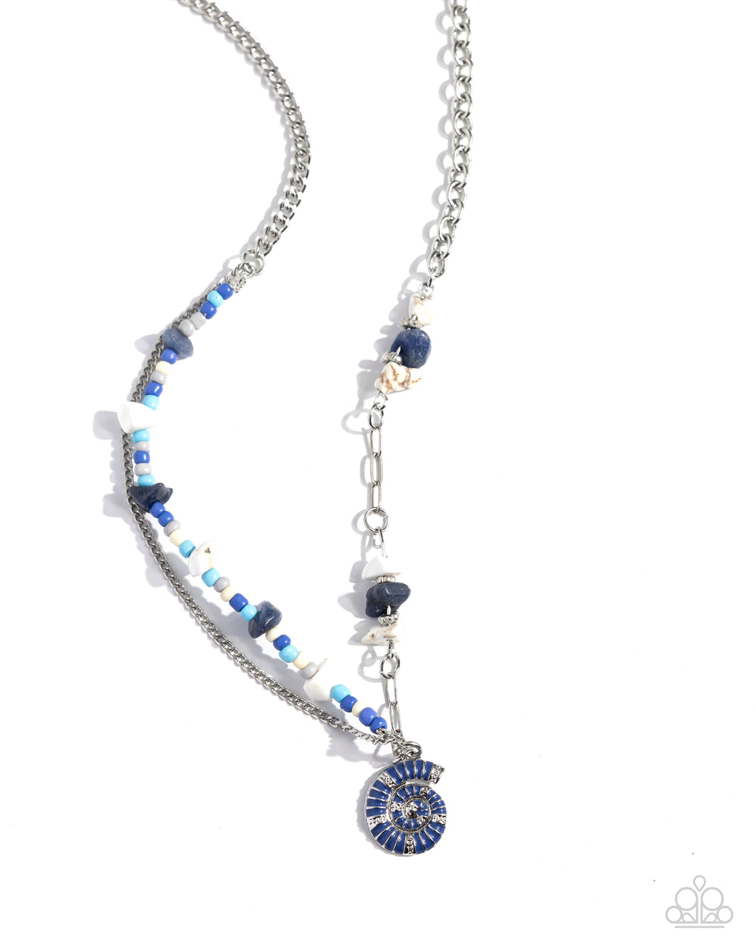 Paparazzi Spiraling Seafloor - Blue Necklace