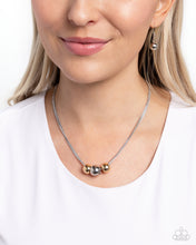 Load image into Gallery viewer, Paparazzi Beaming Beads - Silver Necklace
