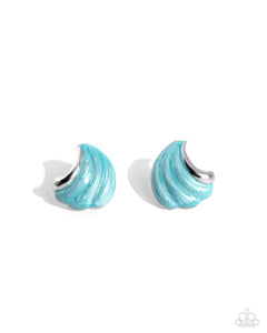 Paparazzi Whimsical Waves - Blue Earrings