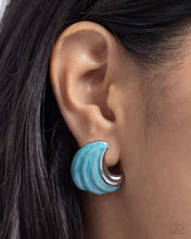 Load image into Gallery viewer, Paparazzi Whimsical Waves - Blue Earrings
