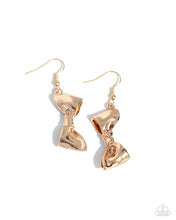 Load image into Gallery viewer, Paparazzi Dapper Dalliance - Gold Earrings
