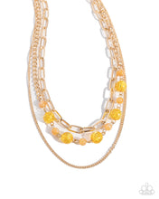 Load image into Gallery viewer, Paparazzi Beaded Behavior - Yellow Necklace
