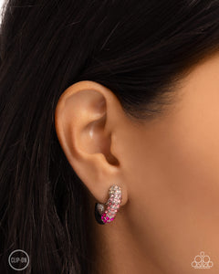 Paparazzi Ombré Observer - Pink Earrings