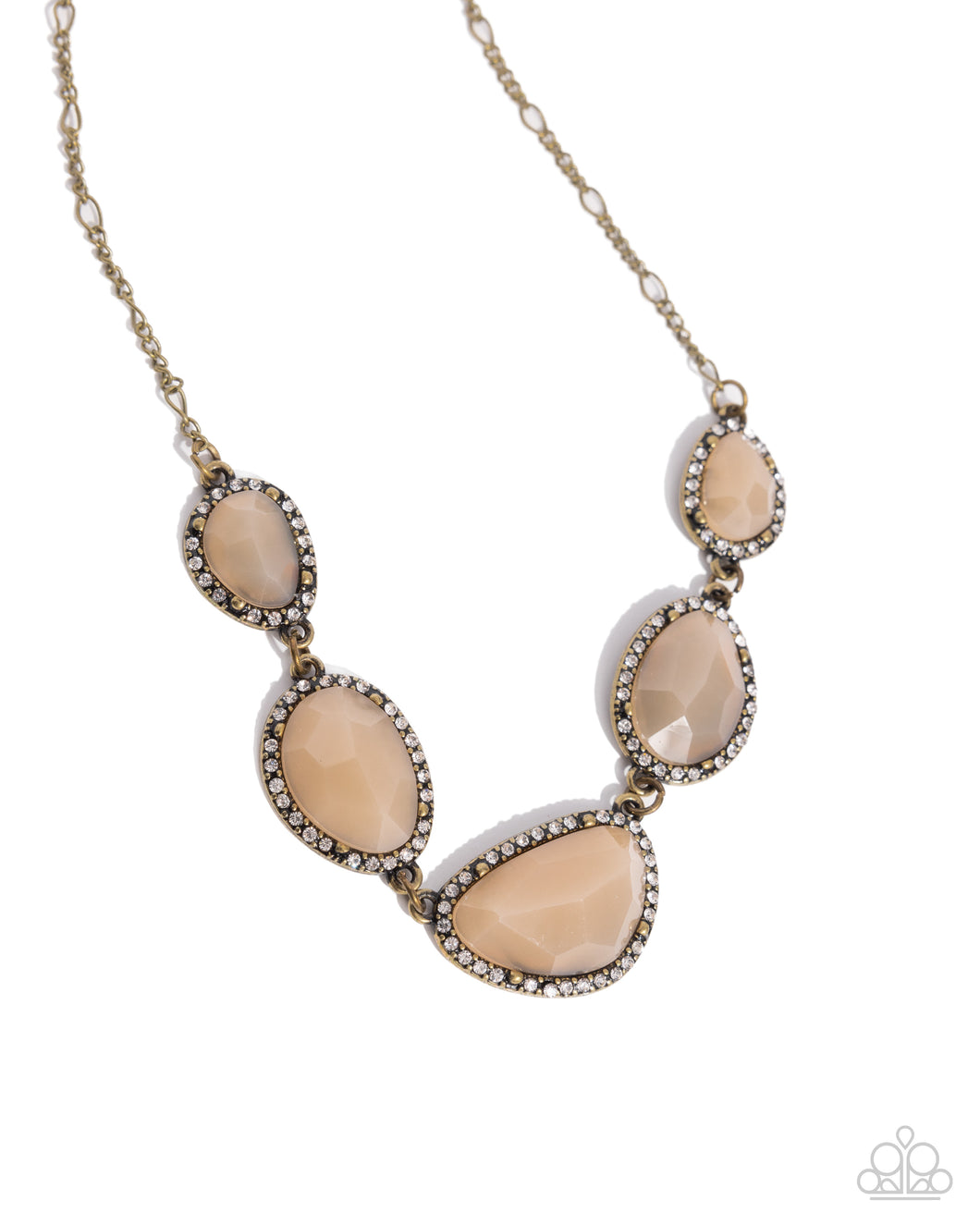 Paparazzi Active GLISTENING - Brass Necklace