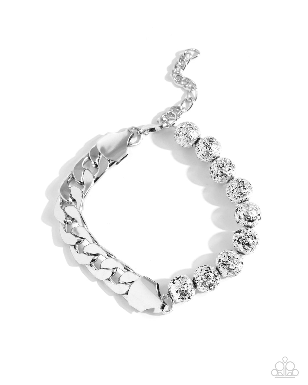 Paparazzi Foiled Feature - Silver Bracelet