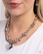 Load image into Gallery viewer, Paparazzi Glistening Gossip - Silver Necklace
