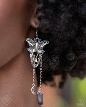 Load image into Gallery viewer, Paparazzi Moth Master - Silver Earrings
