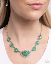 Load image into Gallery viewer, Paparazzi Discreet Dazzle - Green Necklace
