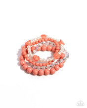 Load image into Gallery viewer, Paparazzi Rosy Retrospection - Orange Bracelet
