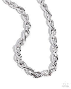 Paparazzi Infinite Influence - Silver Necklace