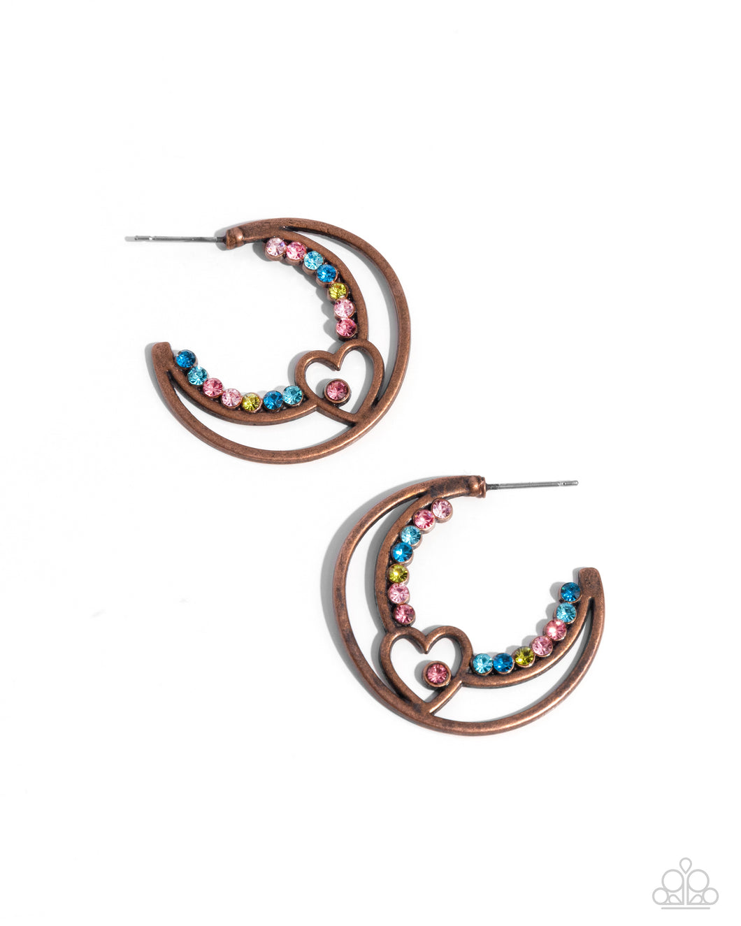 Paparazzi Sympathetic Sweetheart - Copper Earrings