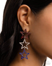 Load image into Gallery viewer, Paparazzi Patriotic Pageantry - Multi Earrings
