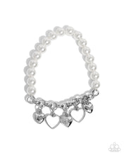 Load image into Gallery viewer, Paparazzi Charming Candidate - White Bracelet
