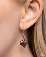 Load image into Gallery viewer, Paparazzi Heart Hangout - Copper Necklace
