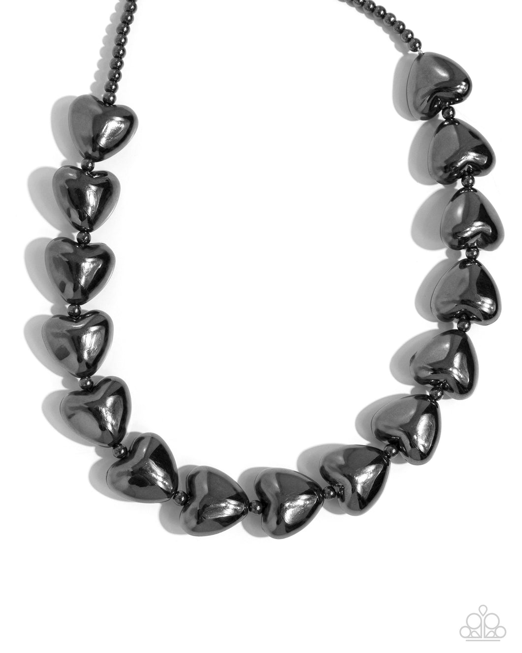 Paparazzi Hello Heartstrings - Black Necklace