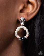 Load image into Gallery viewer, Paparazzi Swirl Selfie - Black Earrings
