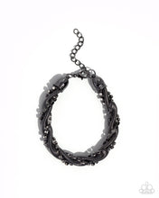 Load image into Gallery viewer, Paparazzi Coiled Champion - Black Bracelet
