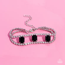 Load image into Gallery viewer, Paparazzi Embedded Elegance - Black Bracelet

