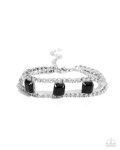 Load image into Gallery viewer, Paparazzi Embedded Elegance - Black Bracelet
